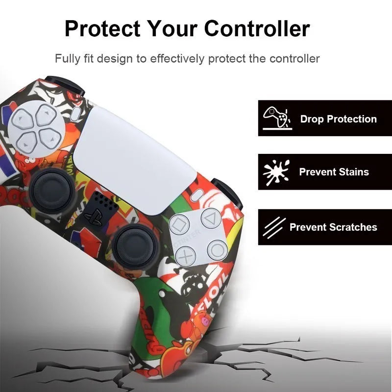 Grip Antideslizante para Control de PlayStation 5 - Diseño Único y Protección Completa