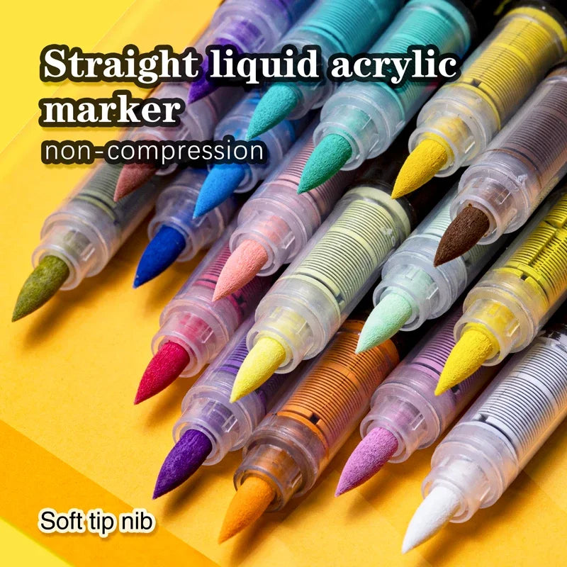 Set de Marcadores Acrílicos - 24/36 Colores Vibrantes para Crear Sin Límites
