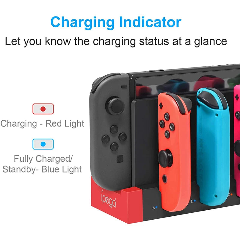 Dock de Carga y Organizador para Joy-Con Nintendo Switch - Compacto y Práctico