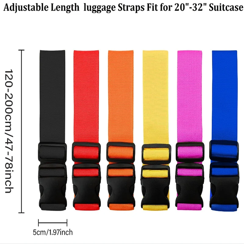 Correas de Equipaje de Colores Vivos TSA