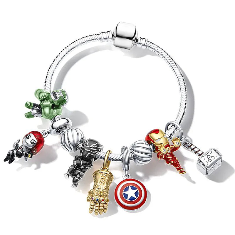 Charms de Superhéroes para Pulseras - Colección Épica Marvel