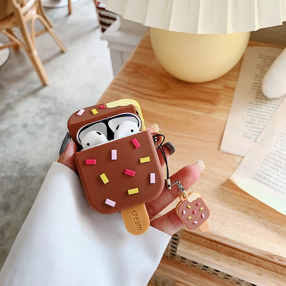 Funda Protectora de Silicona con Diseño de Personajes - Compatible con AirPods