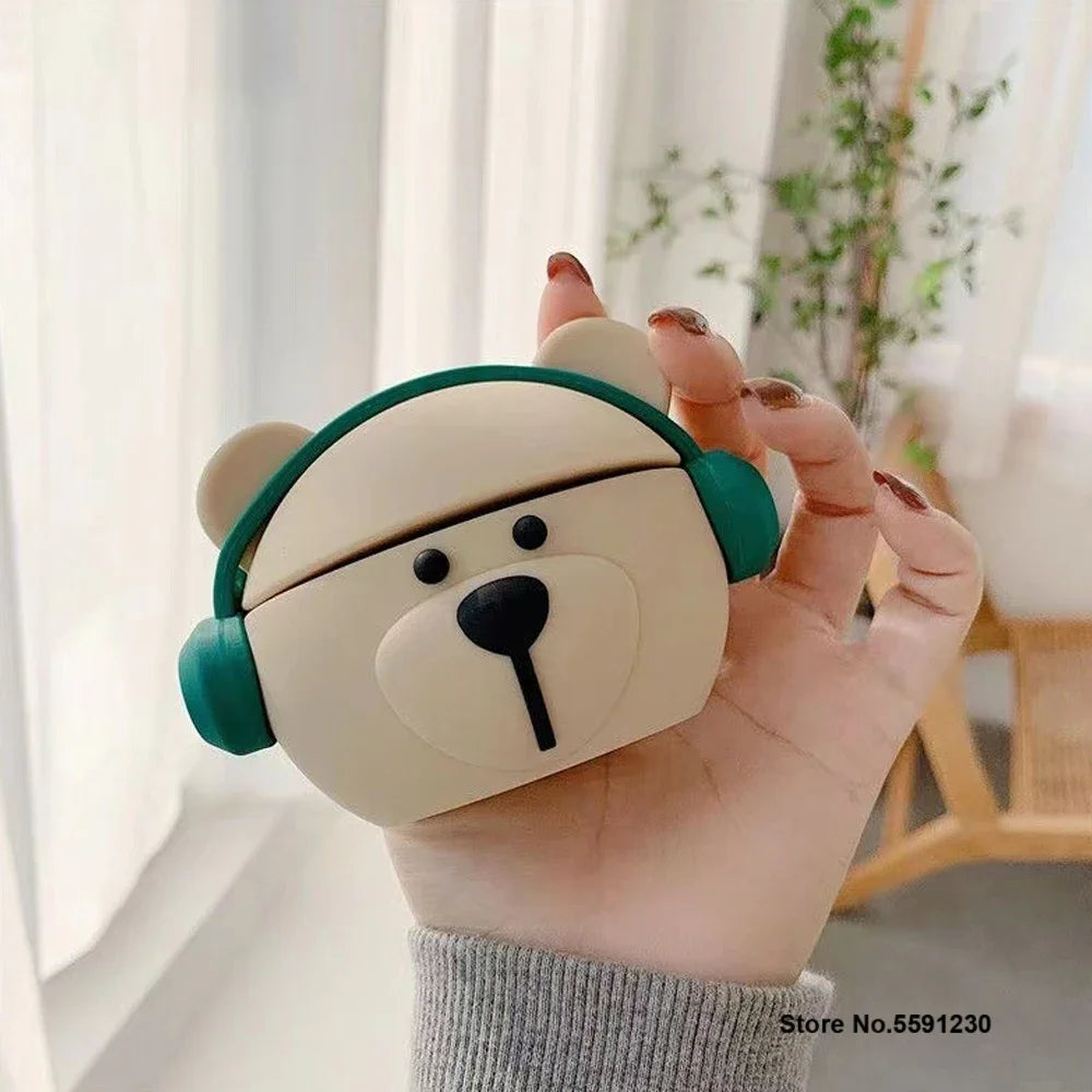 Funda Protectora de Silicona con Diseño de Personajes - Compatible con AirPods