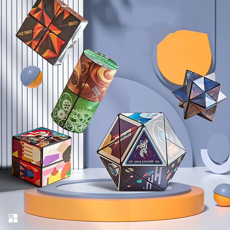 Cubo Mágico de Diseño Magnético 🌟🧩