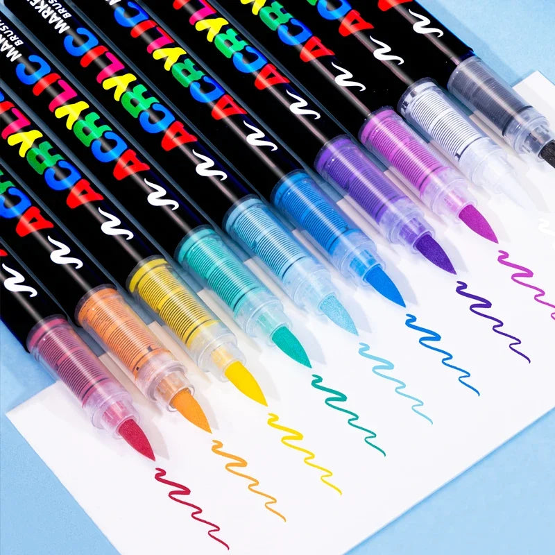 Set de Marcadores Acrílicos - 24/36 Colores Vibrantes para Crear Sin Límites