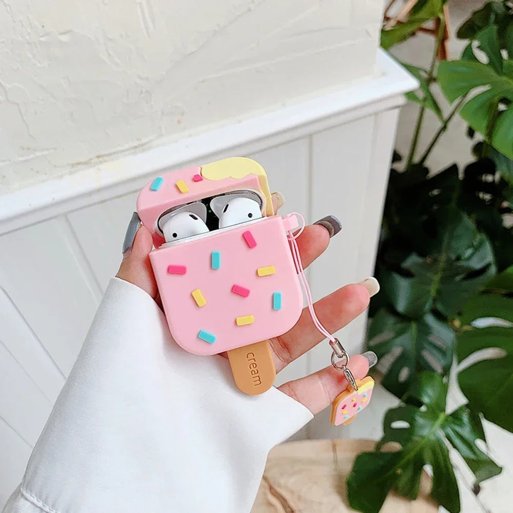 Funda Protectora de Silicona con Diseño de Personajes - Compatible con AirPods
