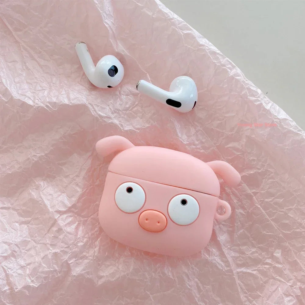 Funda Protectora de Silicona con Diseño de Personajes - Compatible con AirPods