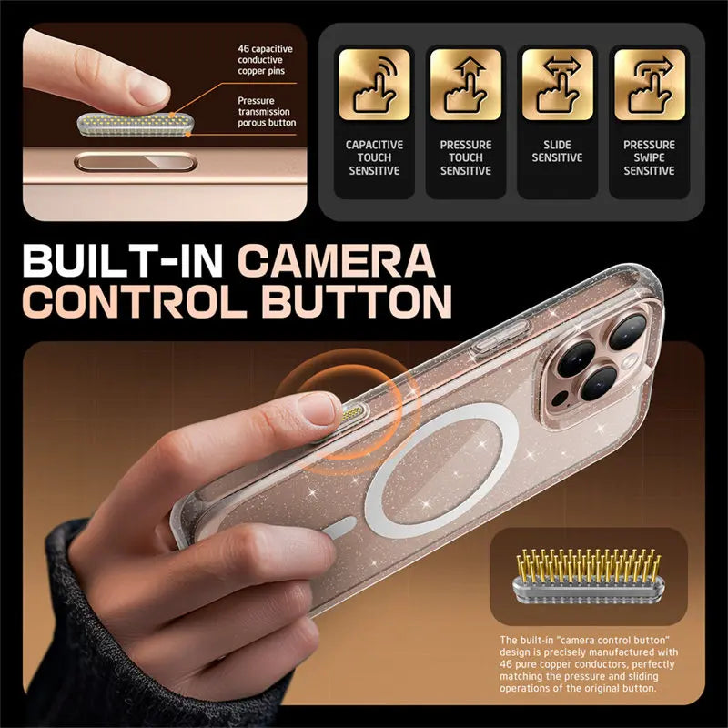 Funda Supcase MagSafe con Botón de Cámara – Compatible iPhone 16 Pro