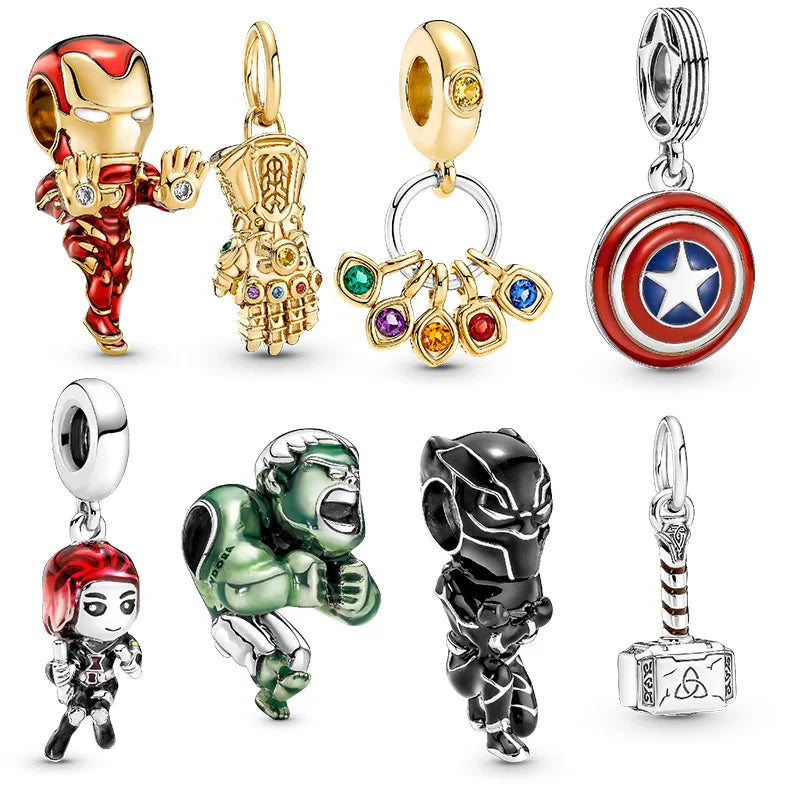 Charms de Superhéroes para Pulseras - Colección Épica Marvel