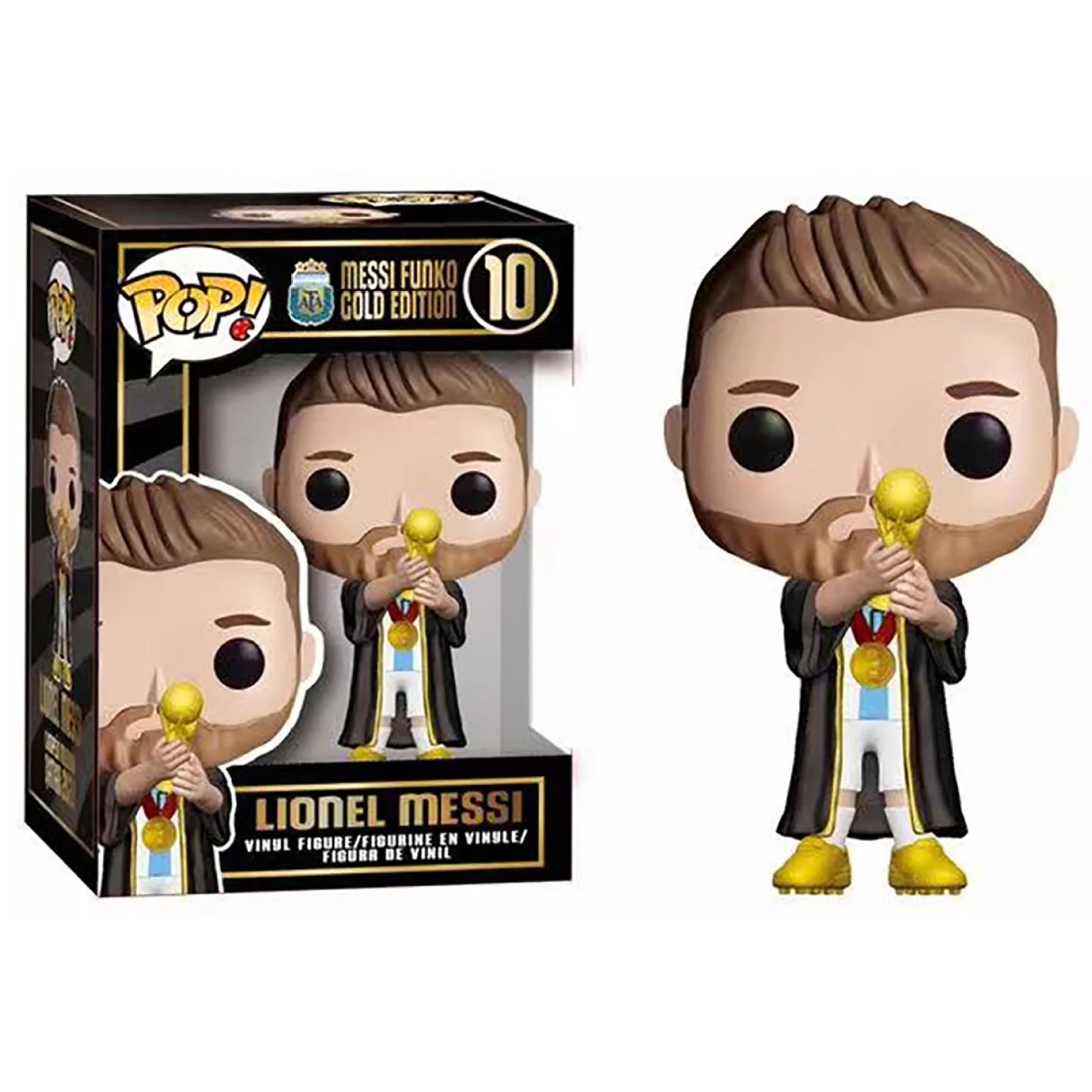 Figura Funko Pop Lionel Messi - Trofeo del Mundo 2022