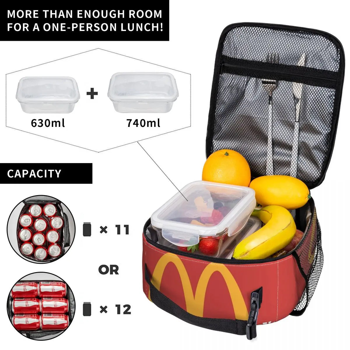 Lonchera Térmica McDonald's - Mantén tus Comidas Frescas y Calientes