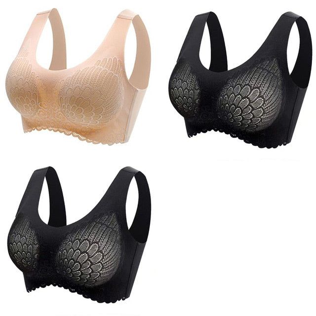π Pack de 3 Sujetadores de Encaje sin Aros: Comodidad y Elegancia en tu Ropa Interior π