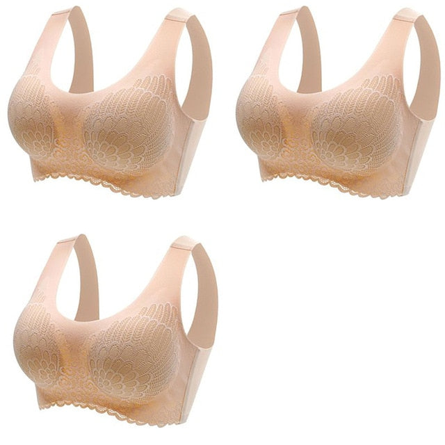 π Pack de 3 Sujetadores de Encaje sin Aros: Comodidad y Elegancia en tu Ropa Interior π