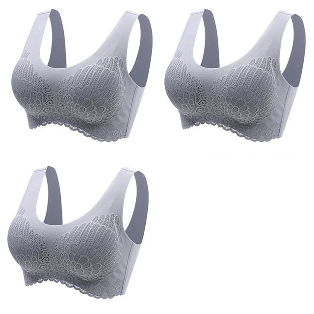 π Pack de 3 Sujetadores de Encaje sin Aros: Comodidad y Elegancia en tu Ropa Interior π