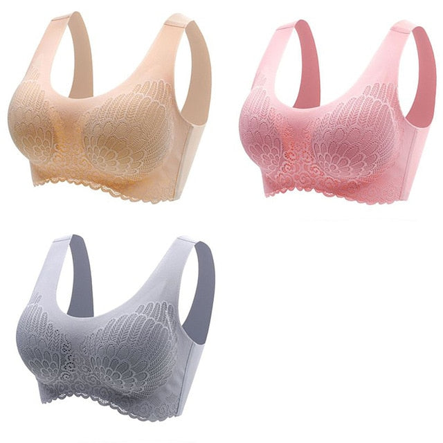 π Pack de 3 Sujetadores de Encaje sin Aros: Comodidad y Elegancia en tu Ropa Interior π
