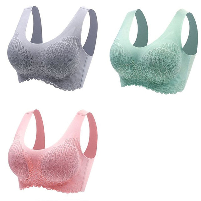 π Pack de 3 Sujetadores de Encaje sin Aros: Comodidad y Elegancia en tu Ropa Interior π