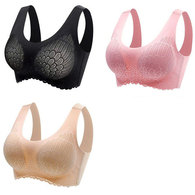 π Pack de 3 Sujetadores de Encaje sin Aros: Comodidad y Elegancia en tu Ropa Interior π