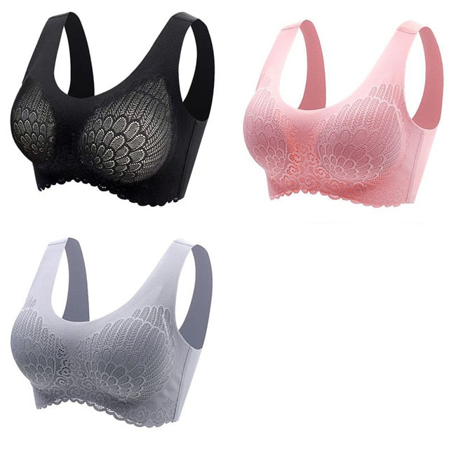 π Pack de 3 Sujetadores de Encaje sin Aros: Comodidad y Elegancia en tu Ropa Interior π
