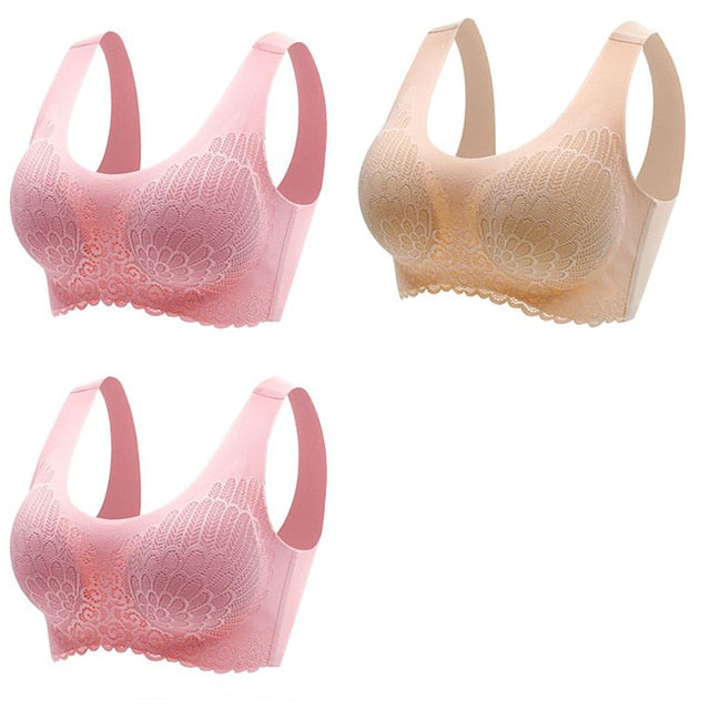 π Pack de 3 Sujetadores de Encaje sin Aros: Comodidad y Elegancia en tu Ropa Interior π