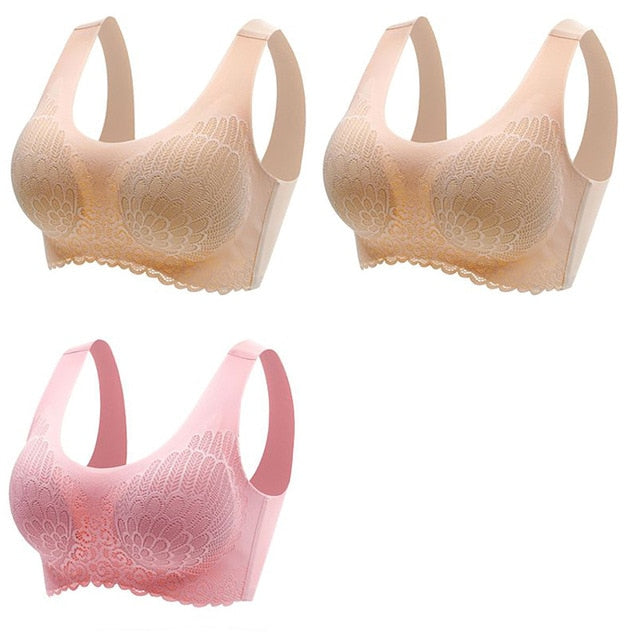 π Pack de 3 Sujetadores de Encaje sin Aros: Comodidad y Elegancia en tu Ropa Interior π