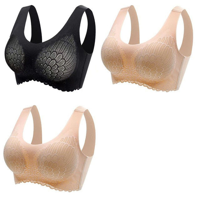 π Pack de 3 Sujetadores de Encaje sin Aros: Comodidad y Elegancia en tu Ropa Interior π