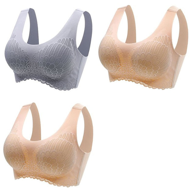 π Pack de 3 Sujetadores de Encaje sin Aros: Comodidad y Elegancia en tu Ropa Interior π