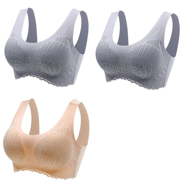 π Pack de 3 Sujetadores de Encaje sin Aros: Comodidad y Elegancia en tu Ropa Interior π