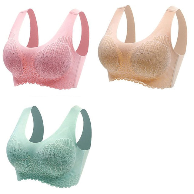 π Pack de 3 Sujetadores de Encaje sin Aros: Comodidad y Elegancia en tu Ropa Interior π