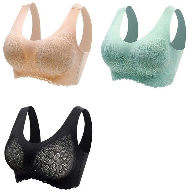 π Pack de 3 Sujetadores de Encaje sin Aros: Comodidad y Elegancia en tu Ropa Interior π