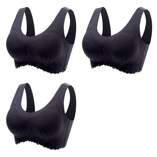 π Pack de 3 Sujetadores de Encaje sin Aros: Comodidad y Elegancia en tu Ropa Interior π