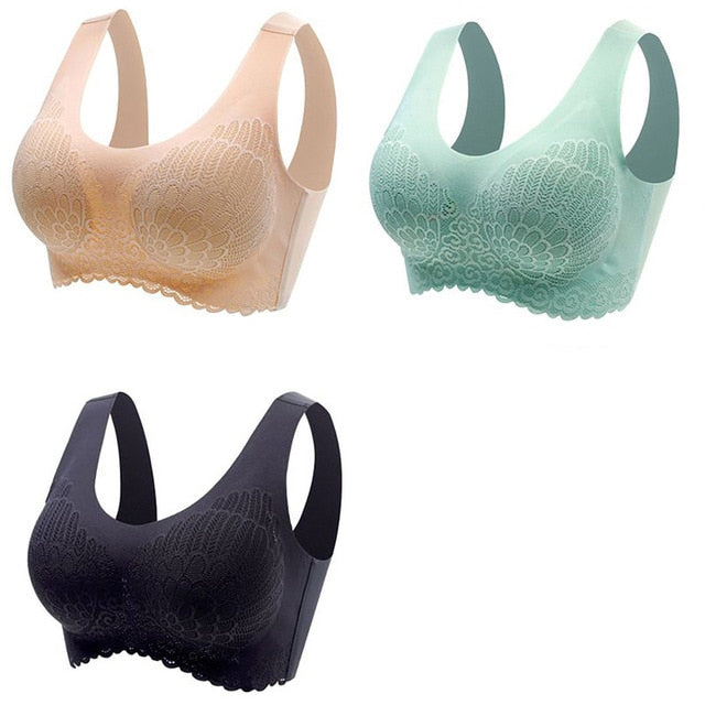 π Pack de 3 Sujetadores de Encaje sin Aros: Comodidad y Elegancia en tu Ropa Interior π