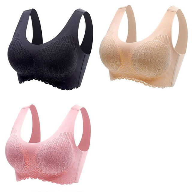 π Pack de 3 Sujetadores de Encaje sin Aros: Comodidad y Elegancia en tu Ropa Interior π
