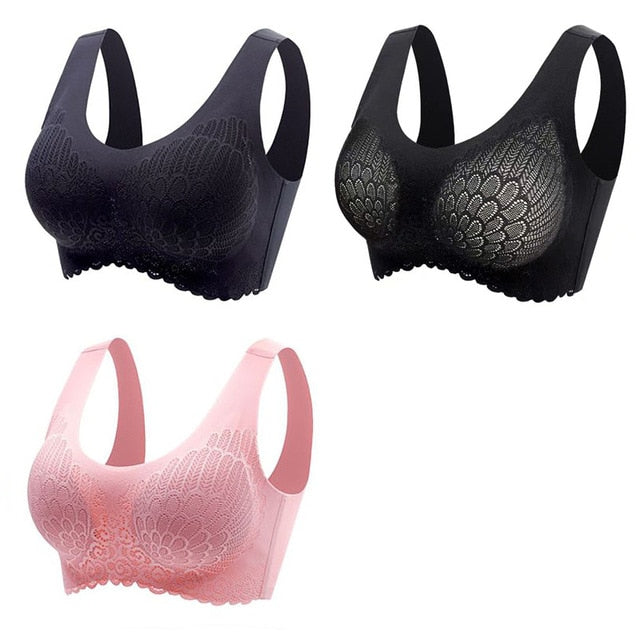 π Pack de 3 Sujetadores de Encaje sin Aros: Comodidad y Elegancia en tu Ropa Interior π