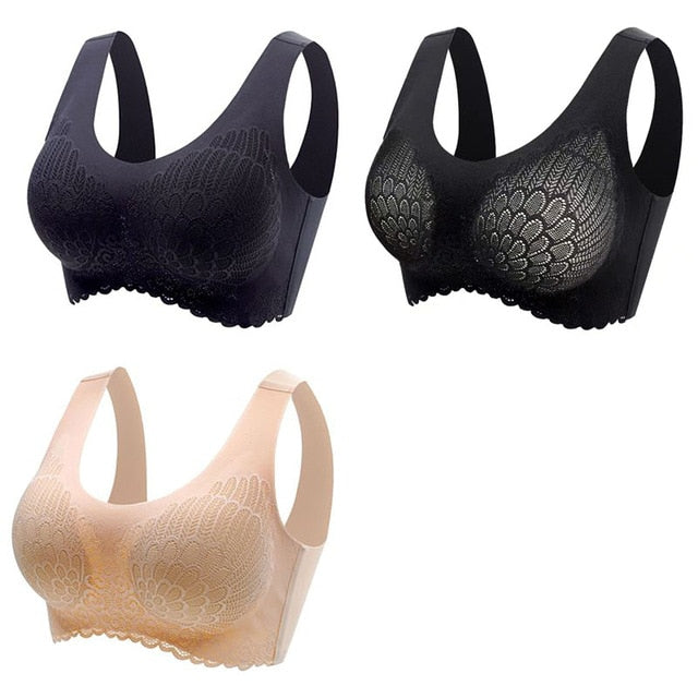 π Pack de 3 Sujetadores de Encaje sin Aros: Comodidad y Elegancia en tu Ropa Interior π
