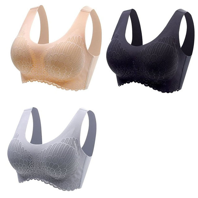 π Pack de 3 Sujetadores de Encaje sin Aros: Comodidad y Elegancia en tu Ropa Interior π