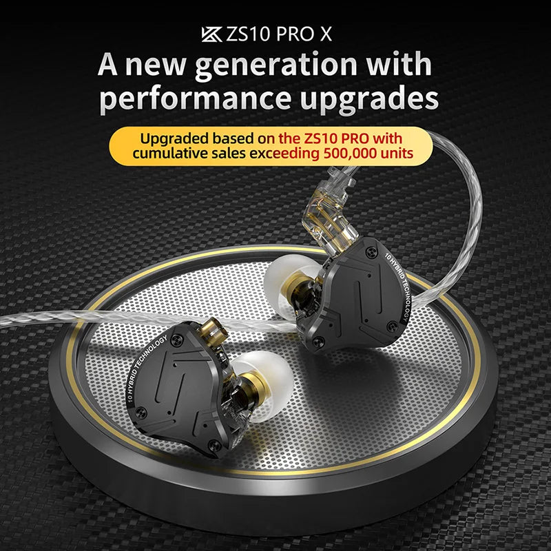 Audífonos In-Ear KZ ZS10 PRO X HiFi – Sonido Profesional de Alta Fidelidad