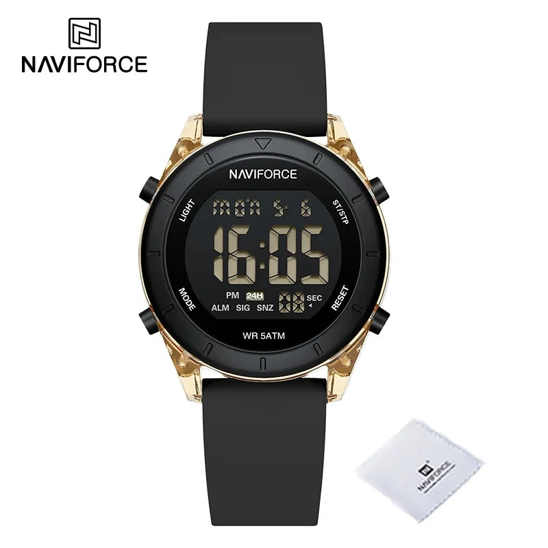 Reloj Digital Deportivo Naviforce para Mujer - Diseño Moderno y Funcional