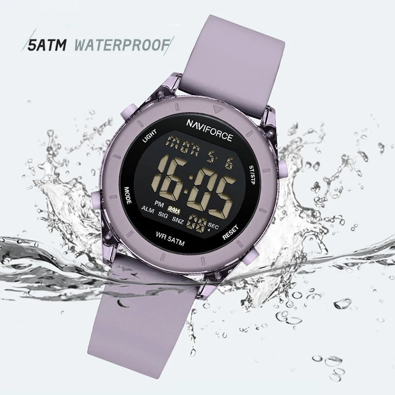 Reloj Digital Deportivo Naviforce para Mujer - Diseño Moderno y Funcional