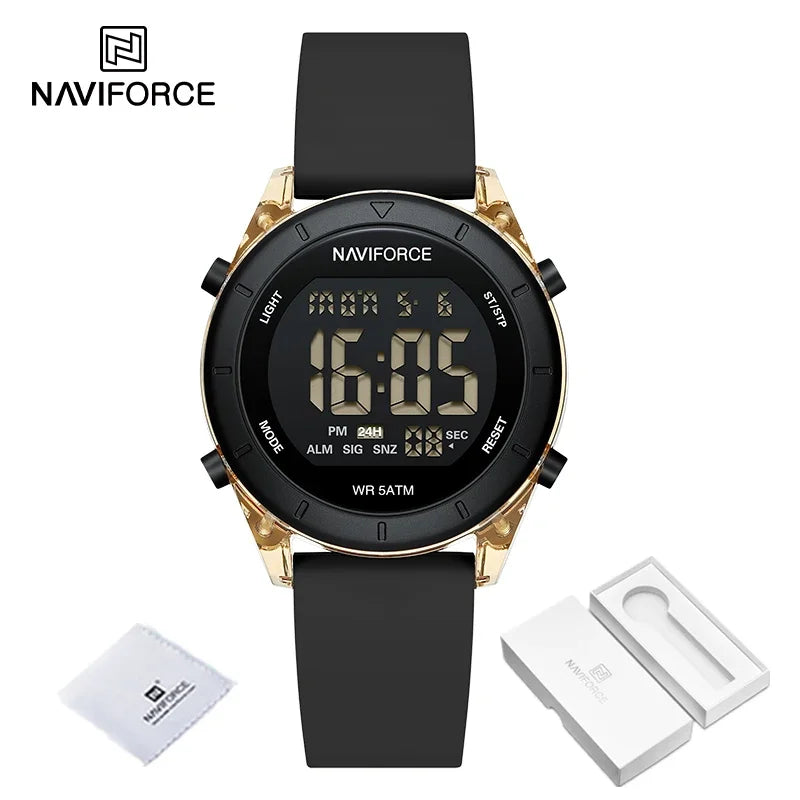 Reloj Digital Deportivo Naviforce para Mujer - Diseño Moderno y Funcional
