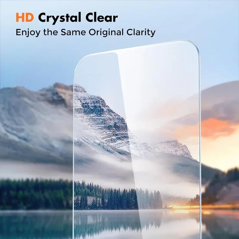 Protector de Pantalla de Alta Dureza (9H) para iPhone - Pack de 5 Unidades