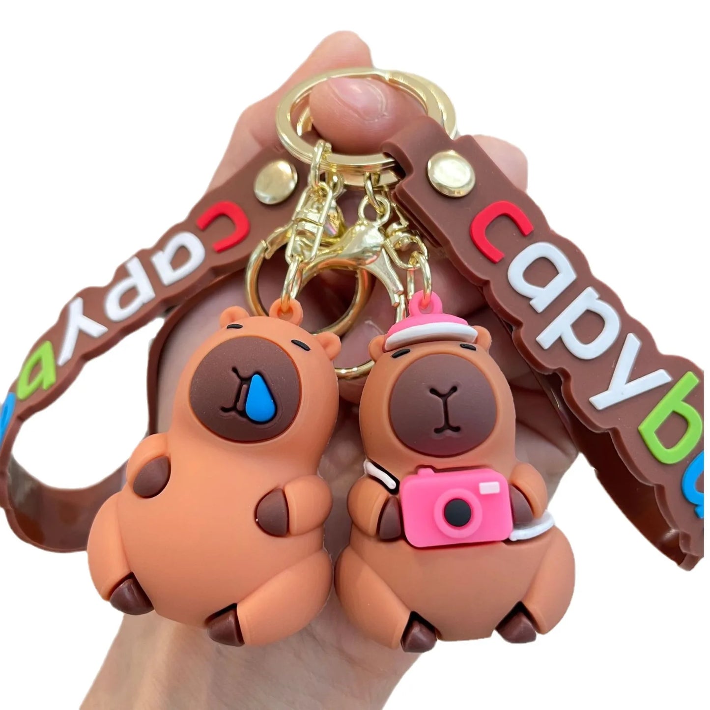 Llavero Capybara con Accesorios - Modelo Kawaii