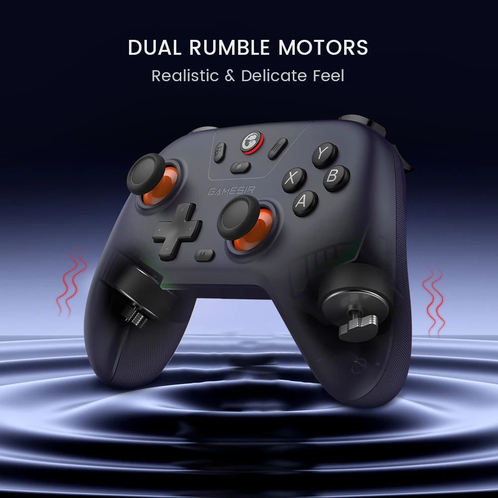 Control GameSir con Sticks Hall Effect, Vibración Dual y Conectividad Multiplataforma – PC, Switch, iOS, Android