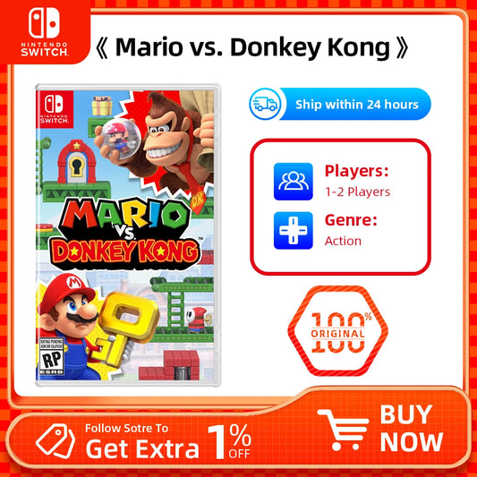 Mario vs Donkey Kong Nintendo Switch | Juego de Acción Original 1-2 Jugadores