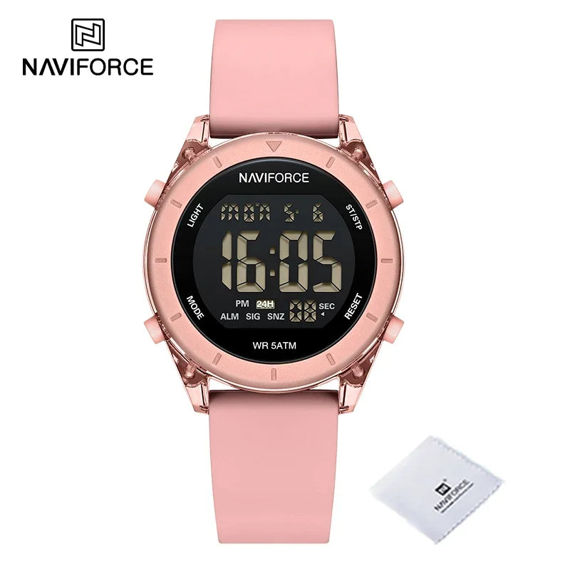 Reloj Digital Deportivo Naviforce para Mujer - Diseño Moderno y Funcional