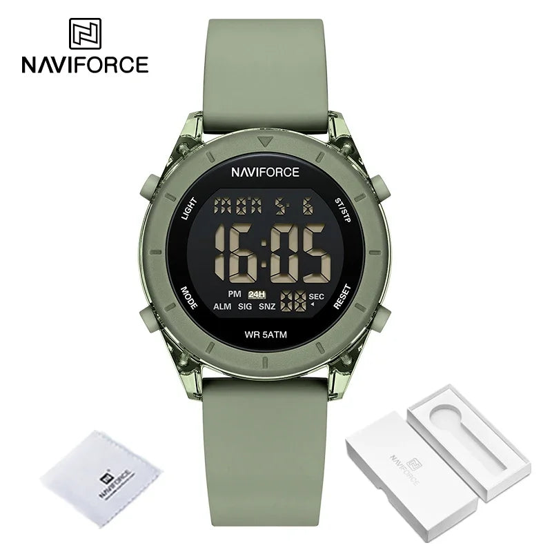 Reloj Digital Deportivo Naviforce para Mujer - Diseño Moderno y Funcional