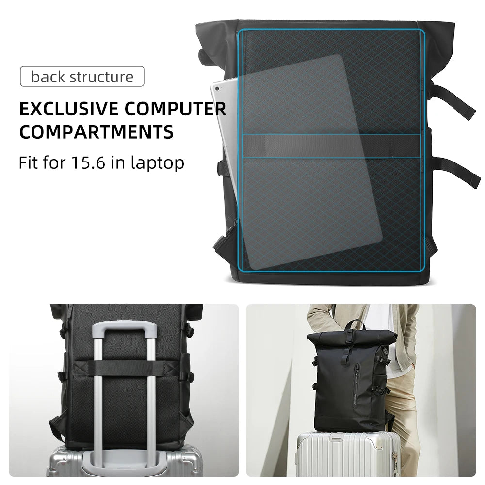🎒 Mochila Expansible de Alta Capacidad: Perfecta para Viajes y Uso Diario