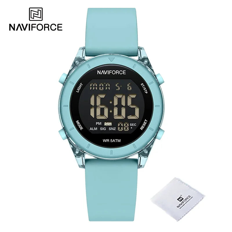 Reloj Digital Deportivo Naviforce para Mujer - Diseño Moderno y Funcional