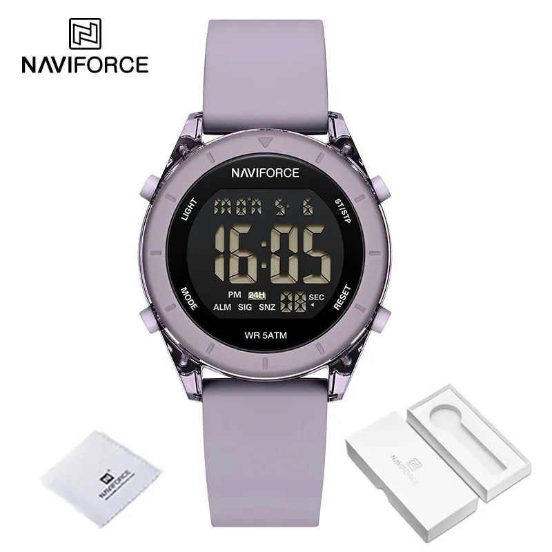 Reloj Digital Deportivo Naviforce para Mujer - Diseño Moderno y Funcional