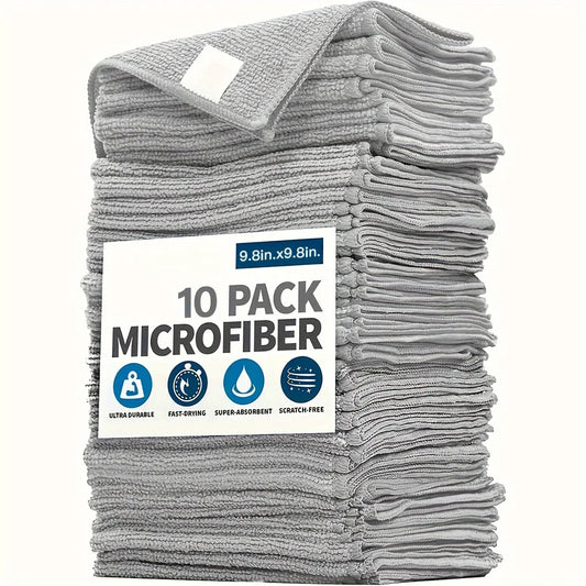 Toallas de Microfibra Premium – Pack Multifuncional (Limpieza, Cocina, Auto, Deporte)
