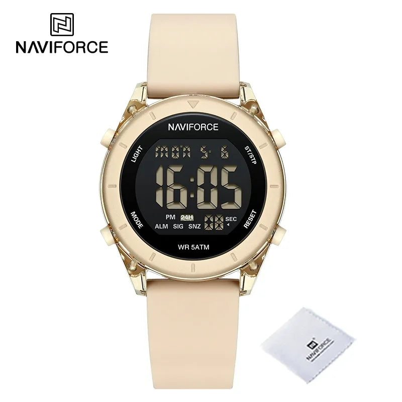 Reloj Digital Deportivo Naviforce para Mujer - Diseño Moderno y Funcional